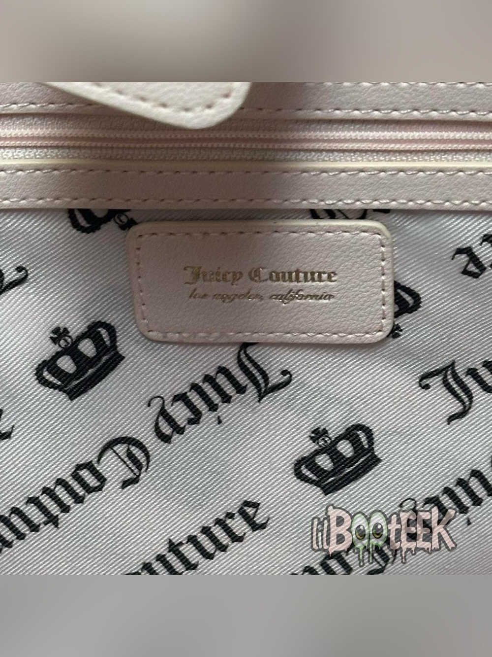 Juicy Couture Retro Cherry Gelato Daydreamer Tote Bag Cream Pink Y2K VIRAL HTF - Picture 8 of 8